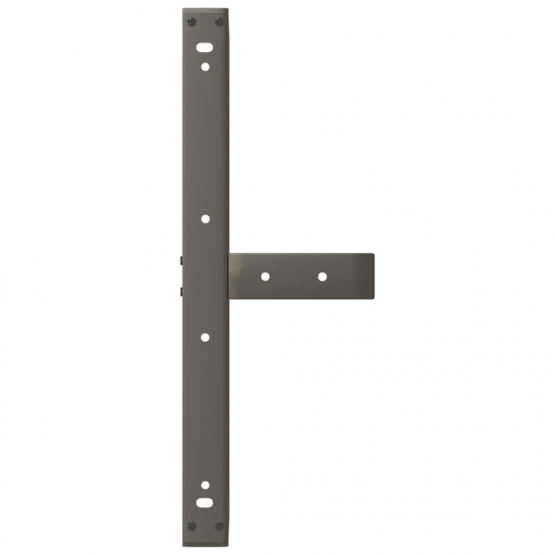 Nogi do stolika kawowego w kształcie litery T 2 szt. Czarne 60x25x(30-31) cm Stal