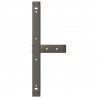 Nogi do stolika kawowego w kształcie litery T 2 szt. Czarne 60x25x(30-31) cm Stal