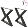 Nogi do stolika kawowego 2 szt. Antracyt 70x(42-43,3) cm Stal