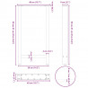 Nogi do stołu barowego białe 2 szt. 40x(90-91) cm stal
