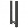 Nogi do stołu barowego Antracyt 2 szt. 40x(90-91) cm Stal