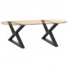 Nogi do stolika kawowego 2 szt. Antracyt 70x(42-43,3) cm Stal