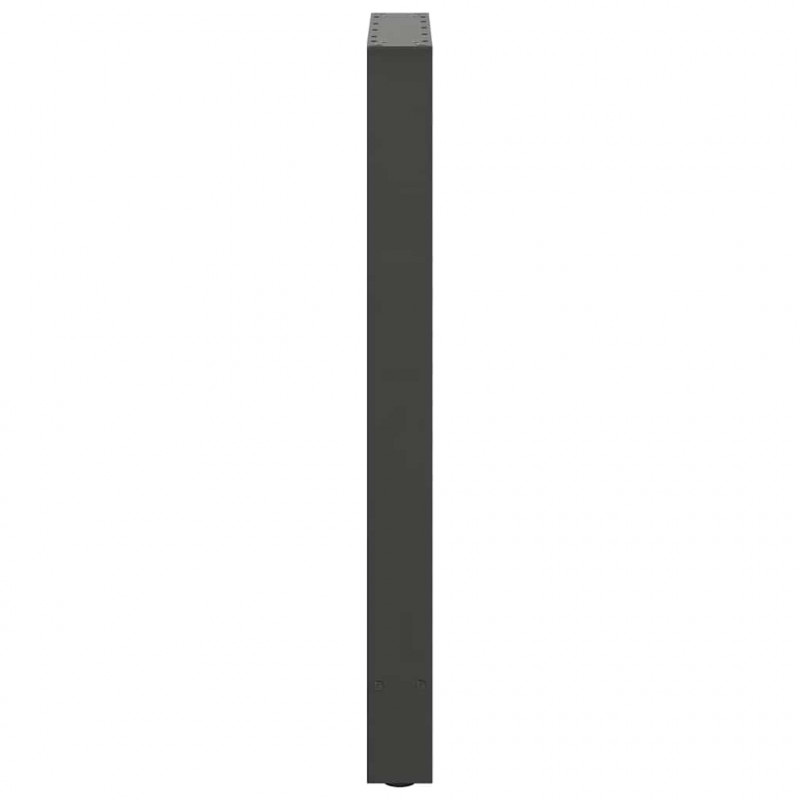 Nogi do stołu barowego Antracyt 2 szt. 40x(90-91) cm Stal