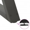 Nogi do stolika kawowego 2 szt. Antracyt 70x(42-43,3) cm Stal