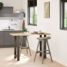 Nogi do stołu barowego Naturalna stal 2 szt. 40x(90-91) cm Stal