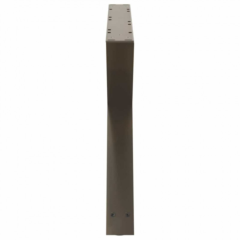 Nogi do stolika kawowego 2 szt. Naturalna stal 70x(42-43,3) cm Stal