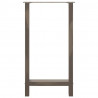Nogi do stołu barowego Naturalna stal 2 szt. 40x(90-91) cm Stal