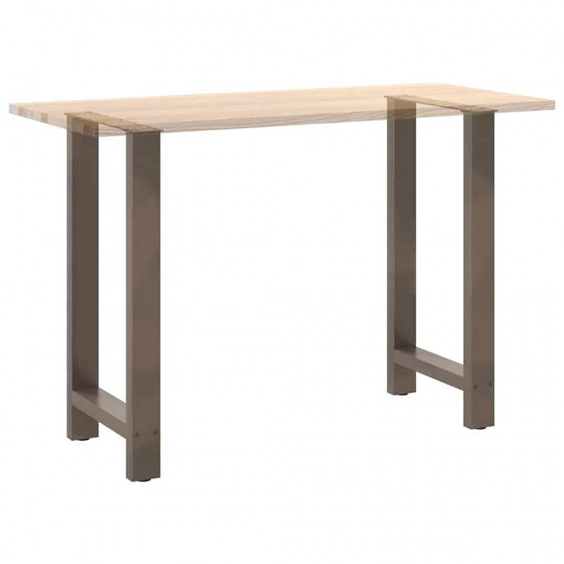 Nogi do stołu barowego Naturalna stal 2 szt. 40x(90-91) cm Stal