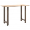 Nogi do stołu barowego Naturalna stal 2 szt. 40x(90-91) cm Stal