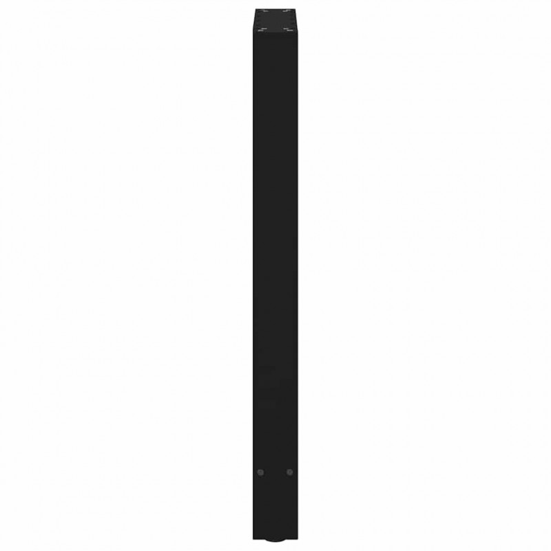 Nogi do stołu barowego czarne 2 szt. 50x(90-91) cm stal