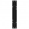 Nogi do stołu jadalnego 2 szt. Czarne 50x(72-73,3) cm Stal