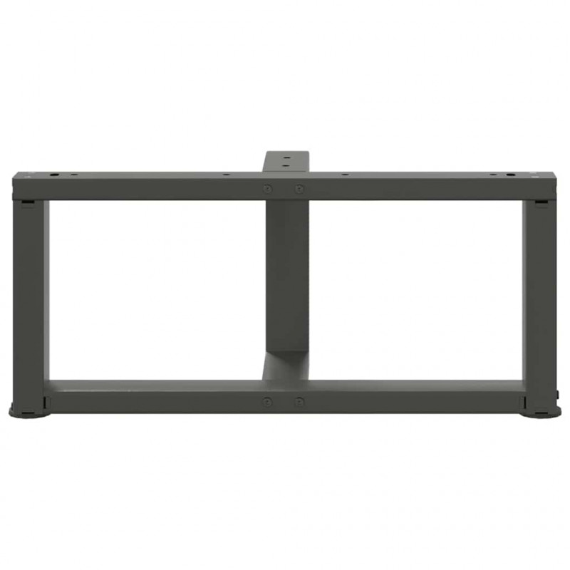 Nogi do stolika kawowego w kształcie litery T 2 szt. Antracyt 70x25x(30-31) cm Stal