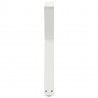 Nogi do stołu jadalnego 2 szt. Białe 50x(72-73,3) cm Stal