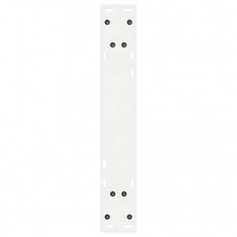 Nogi do stołu jadalnego 2 szt. Białe 50x(72-73,3) cm Stal