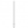 Nogi do stołu barowego białe 2 szt. 50x(90-91) cm stal