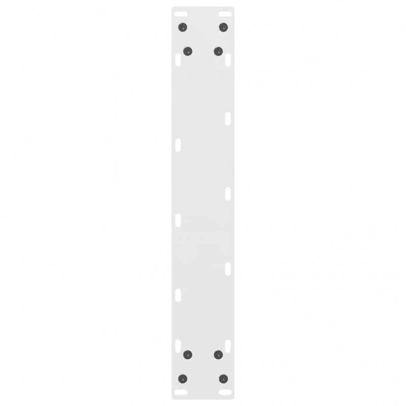 Nogi do stołu barowego białe 2 szt. 50x(90-91) cm stal