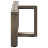 Nogi do stolika kawowego w kształcie litery T 2 szt. Czarne 70x25x(30-31) cm Stal