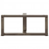 Nogi do stolika kawowego w kształcie litery T 2 szt. Czarne 70x25x(30-31) cm Stal