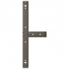Nogi do stolika kawowego w kształcie litery T 2 szt. Czarne 70x25x(30-31) cm Stal