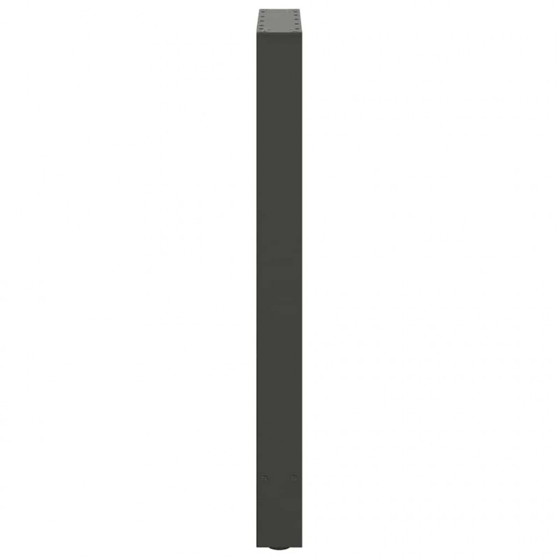 Nogi do stołu barowego Antracyt 2 szt. 50x(90-91) cm Stal
