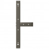 Nogi do stolika kawowego w kształcie litery T 2 szt. Czarne 70x25x(30-31) cm Stal
