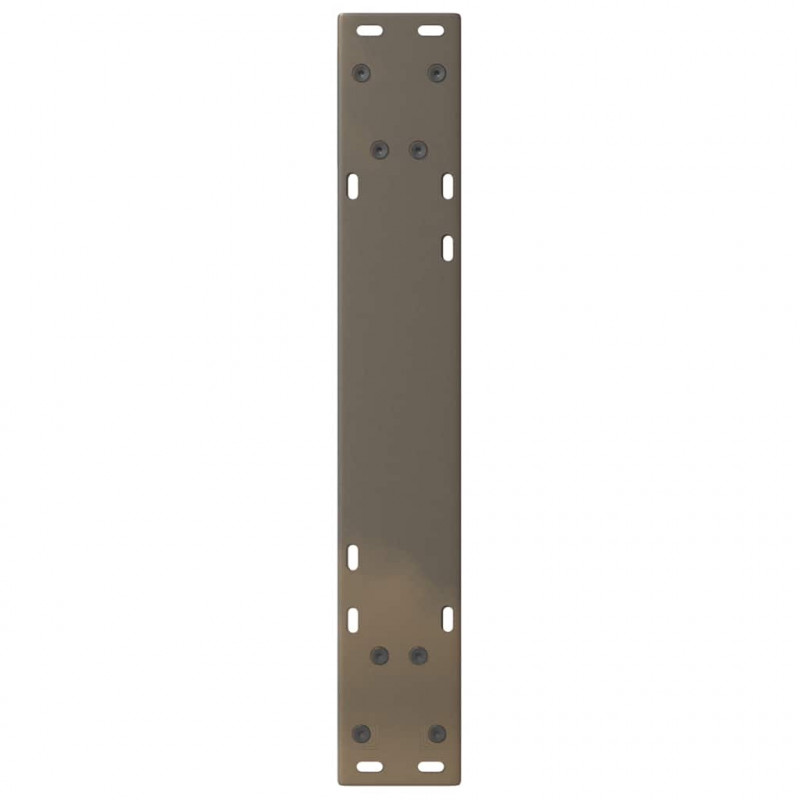 Nogi do stołu jadalnego 2 szt. Naturalna stal 50x(72-73,3) cm Stal
