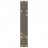 Nogi do stołu jadalnego 2 szt. Naturalna stal 50x(72-73,3) cm Stal
