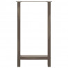 Nogi do stołu barowego Naturalna stal 2 szt. 50x(90-91) cm Stal