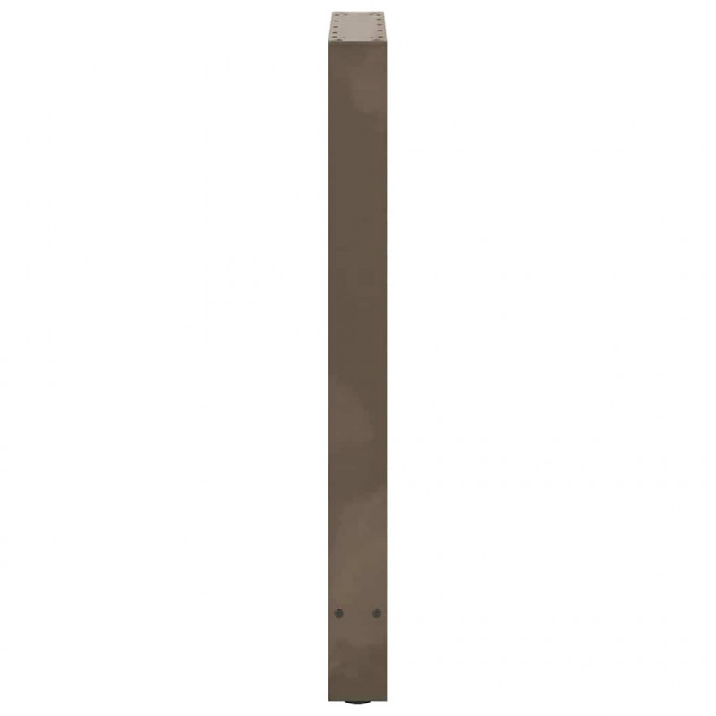 Nogi do stołu barowego Naturalna stal 2 szt. 50x(90-91) cm Stal