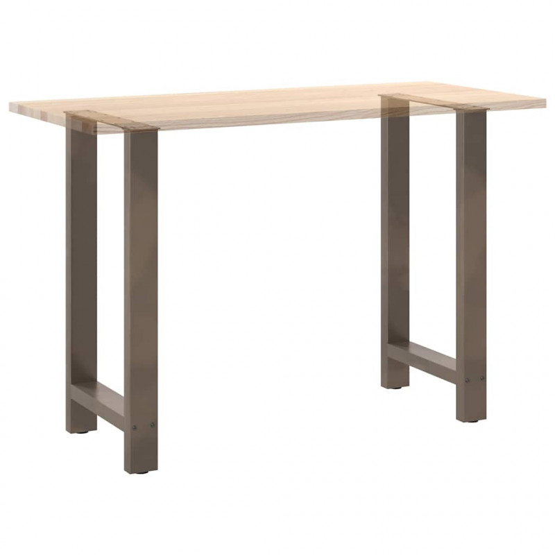 Nogi do stołu barowego Naturalna stal 2 szt. 50x(90-91) cm Stal