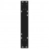 Nogi do stołu jadalnego 2 szt. Czarne 60x(72-73,3) cm Stal