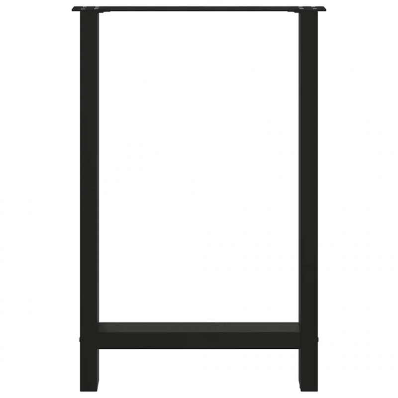 Nogi do stołu barowego czarne 2 szt. 60x(90-91) cm stal