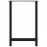 Nogi do stołu barowego czarne 2 szt. 60x(90-91) cm stal