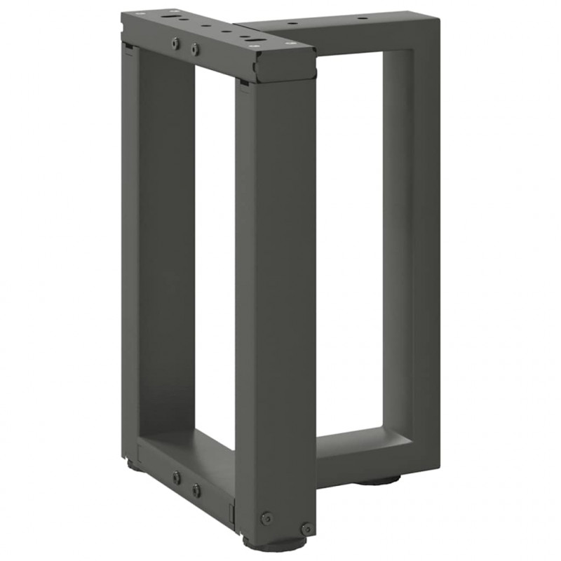 Nogi do stolika kawowego w kształcie litery T 2 szt. Antracyt 28x25x(42-43) cm Stal