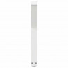 Nogi do stołu jadalnego 2 szt. Białe 60x(72-73,3) cm Stal