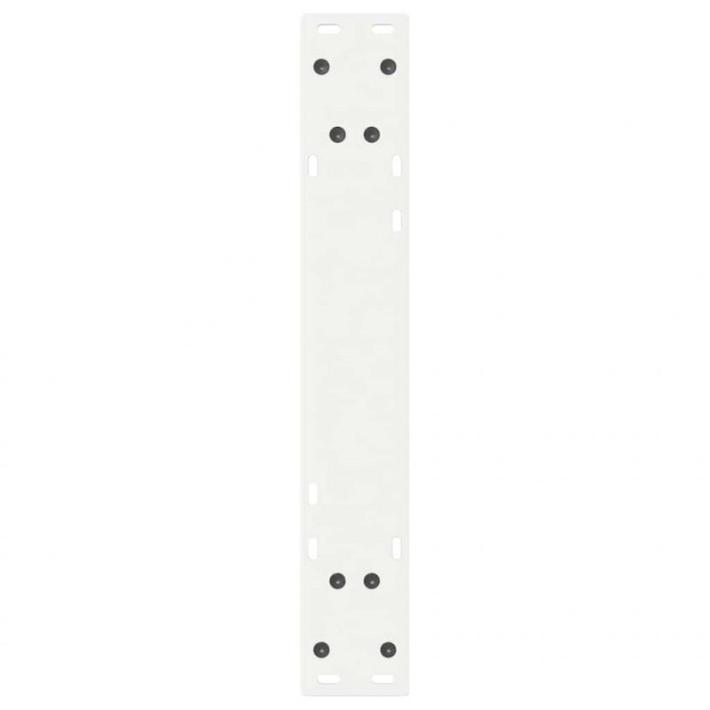 Nogi do stołu jadalnego 2 szt. Białe 60x(72-73,3) cm Stal