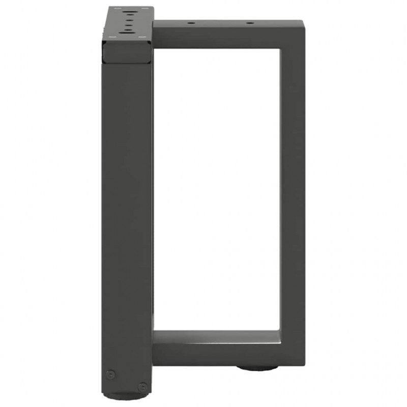 Nogi do stolika kawowego w kształcie litery T 2 szt. Antracyt 28x25x(42-43) cm Stal
