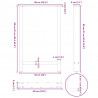 Nogi do stołu barowego czarne 2 szt. 60x(90-91) cm stal