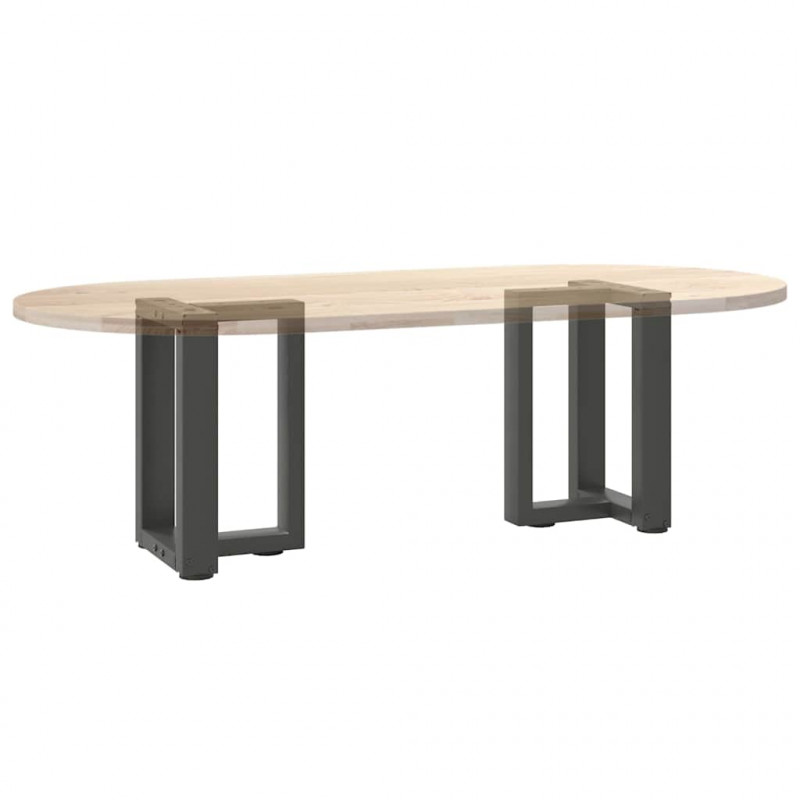 Nogi do stolika kawowego w kształcie litery T 2 szt. Antracyt 28x25x(42-43) cm Stal
