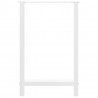 Nogi do stołu barowego białe 2 szt. 60x(90-91) cm stal