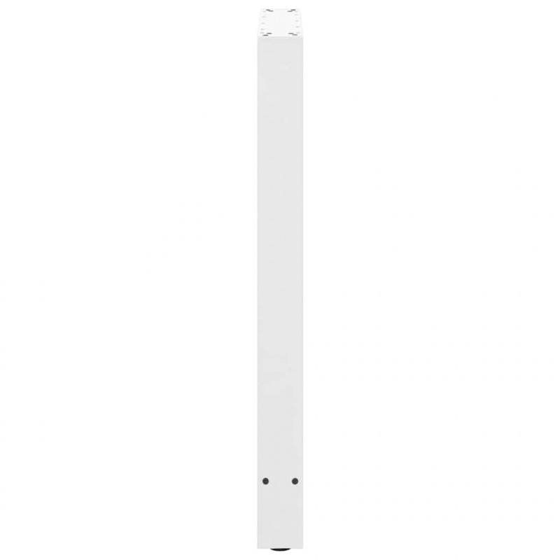Nogi do stołu barowego białe 2 szt. 60x(90-91) cm stal