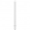 Nogi do stołu barowego białe 2 szt. 60x(90-91) cm stal