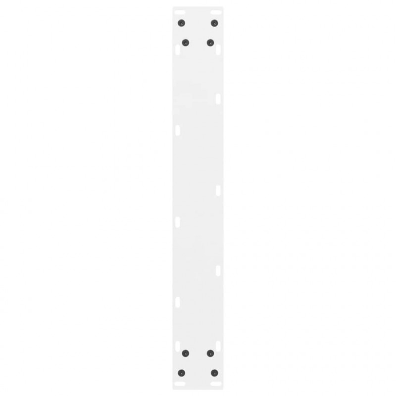 Nogi do stołu barowego białe 2 szt. 60x(90-91) cm stal