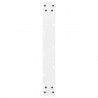 Nogi do stołu barowego białe 2 szt. 60x(90-91) cm stal