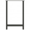 Nogi do stołu barowego Antracyt 2 szt. 60x(90-91) cm Stal