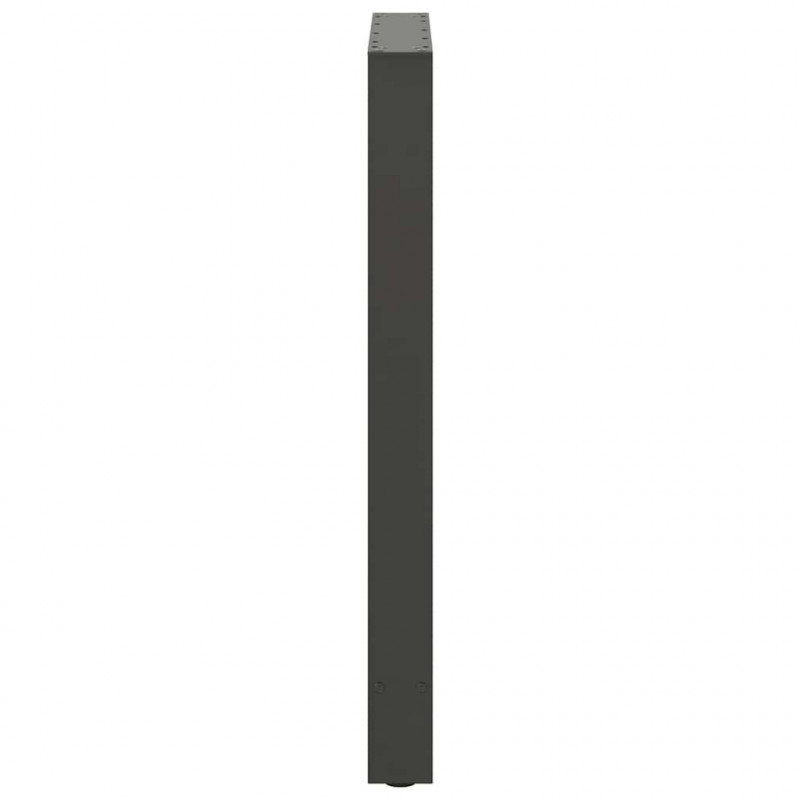 Nogi do stołu barowego Antracyt 2 szt. 60x(90-91) cm Stal