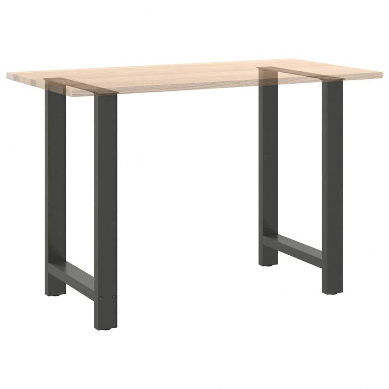 Nogi do stołu barowego Antracyt 2 szt. 60x(90-91) cm Stal