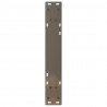 Nogi do stołu jadalnego 2 szt. Naturalna stal 60x(72-73,3) cm Stal