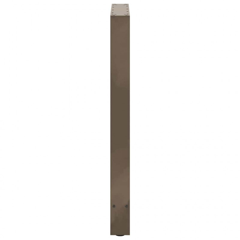 Nogi do stołu barowego Naturalna stal 2 szt. 60x(90-91) cm Stal