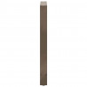 Nogi do stołu barowego Naturalna stal 2 szt. 60x(90-91) cm Stal